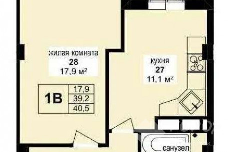 Продам 1-кімнатну квартиру в новобудові, Гагарина проспект, Защитников Украины метро (Площадь Восстания), Код: 383482/3