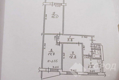 Продам 3-х кімнатну квартиру, ХТЗ, 25 больница, Код: 385974/2