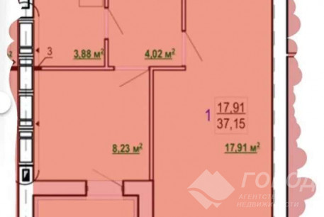 Продам 1-кімнатну квартиру в новобудові, Журавлевка, Код: 399577/6