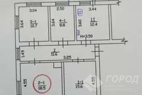 Продам гостинку, Гагарина проспект, Код: 402771/4