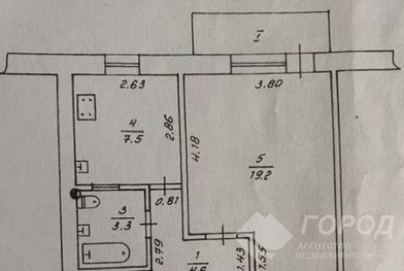 Продам 1-кімнатну квартиру, Пятихатки, Код: 405402/2