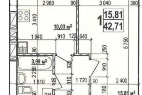 Продам 1-кімнатну квартиру в новобудові, ХТЗ, Код: 434323/20