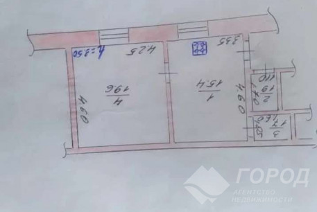 Продам 1-кімнатну квартиру, Дергачевский р-н, Пересечное (Дергачевский р-н), Код: 445675/3