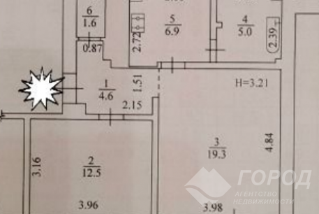 Продам 2-х кімнатну квартиру, Гагарина проспект, Код: 450331/3