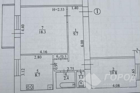 Продам 2-х кімнатну квартиру, Гагарина проспект, Код: 455298/22