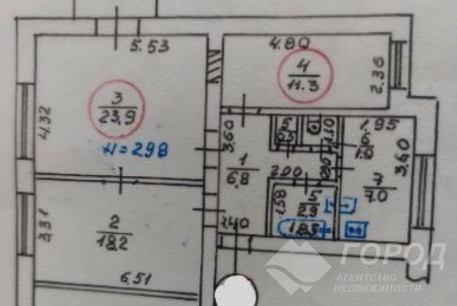 Продам 3-х кімнатну квартиру, Центр, Код: 458921/16