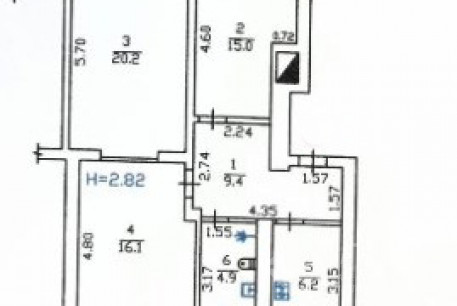 Продам 3-х кімнатну квартиру, Центр, Код: 458921/70