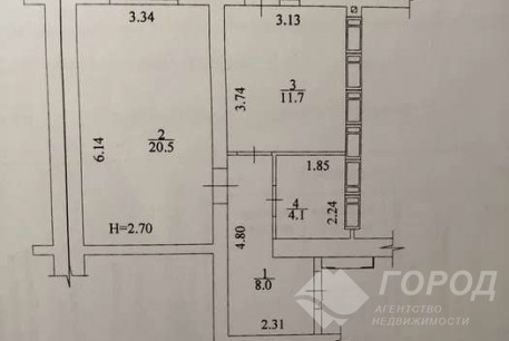 Продам 1-кімнатну квартиру в новобудові, Гагарина проспект, Проспект Гагарина метро, Код: 468571/5