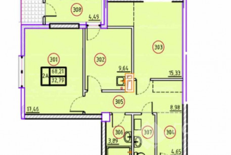 Продам 2-х кімнатну квартиру в новобудові, Сосновая Горка, Код: 476046/52