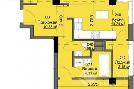 Продам 2-х кімнатну квартиру в новобудові, Гагарина проспект, Проспект Гагарина метро, Код: 477796/11