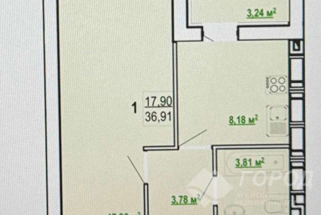 Продам 1-кімнатну квартиру, Журавлевка, Код: 482434/3