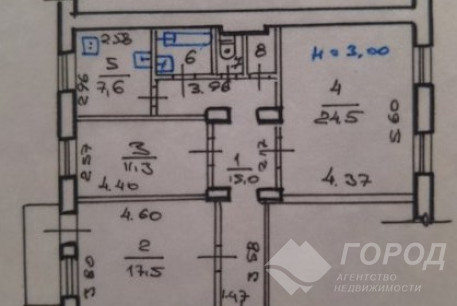 Продам 3-х кімнатну квартиру, Центр, Код: 489686/19