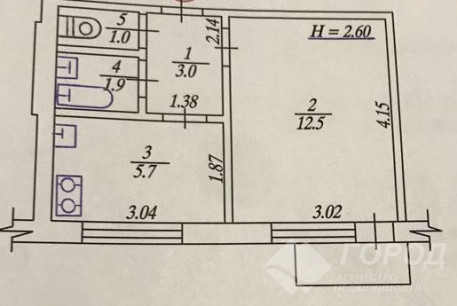Продам 1-кімнатну квартиру, Одесская, Код: 507466/6