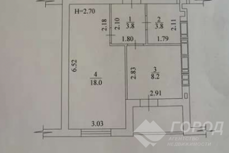 Продам 1-кімнатну квартиру в новобудові, Журавлевка, Код: 522996/6