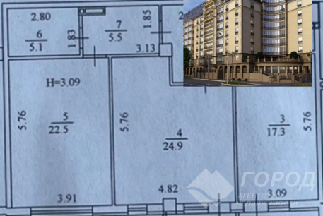 Продам 3-х кімнатну квартиру в новобудові, Сосновая Горка, Код: 526077/13
