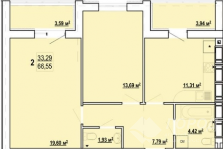 Продам 2-х кімнатну квартиру в новобудові, Журавлевка, Код: 620208/9