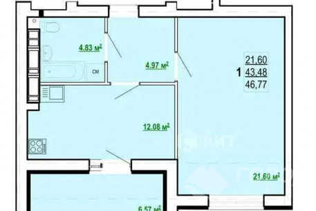 Продам 1-кімнатну квартиру в новобудові, Холодная Гора, Холодная Гора метро, Код: 634703/2