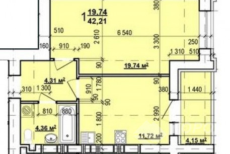 Продам 1-кімнатну квартиру в новобудові, ХТЗ, Код: 640988/49