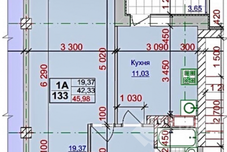 Продам 1-кімнатну квартиру в новобудові, Гагарина проспект, Код: 641411/28