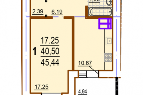 Продам 1-кімнатну квартиру в новобудові, Павлово поле, 23 Августа метро, Код: 644097/7