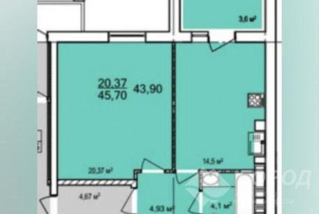 Продам 1-кімнатну квартиру в новобудові, Салтовка, 531 м/р, Код: 644097/88