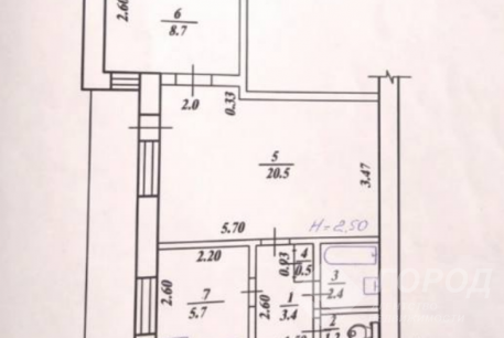 Продам 2-х кімнатну квартиру, Новые дома, Коммунальный рынок, Код: 646318/13