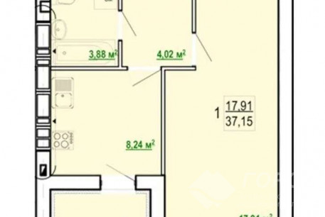 Продам 1-кімнатну квартиру в новобудові, Журавлевка, Код: 651089/5