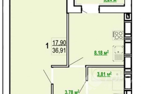 Продам 1-кімнатну квартиру в новобудові, Журавлевка, Код: 651089/5