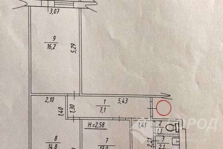 Сдам 3-х кімнатну квартиру, Жуковского, Код: 667526/2