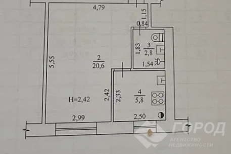 Продам 1-кімнатну квартиру, Основа, Код: 679579/6