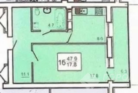 Продам 1-кімнатну квартиру в новобудові, Салтовка, Героев Труда метро, Код: 682798/4