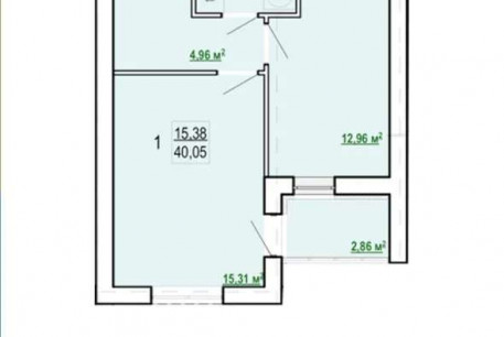 Продам 1-кімнатну квартиру в новобудові, Журавлевка, ЖК Гидропарк, Код: 689333/4