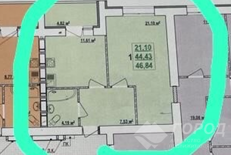 Продам 2-х кімнатну квартиру, Гагарина проспект, Код: 693879/11