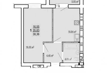 Продам 1-кімнатну квартиру в новобудові, Алексеевка, Код: 694736/3