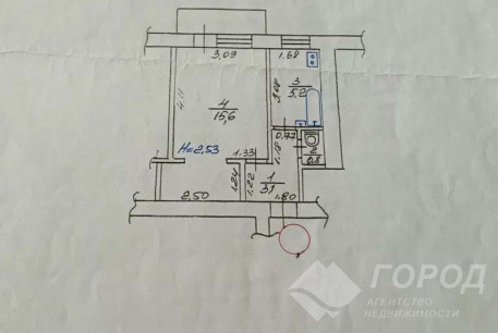 Продам 1-кімнатну квартиру, Одесская, Код: 697351/8