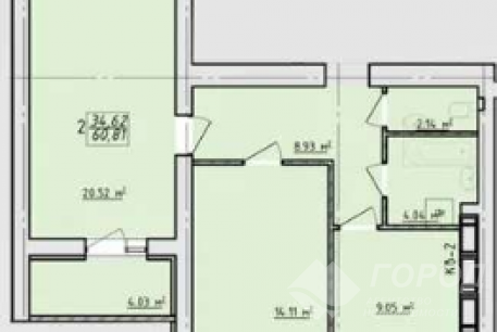 Продам 2-х кімнатну квартиру в новобудові, Гагарина проспект, Код: 706356/14