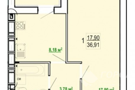 Продам 1-кімнатну квартиру в новобудові, Журавлевка, ЖК Гидропарк, Код: 721273/3