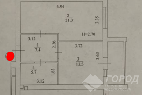 Продам 1-кімнатну квартиру в новобудові, Алексеевка, Код: 726696/11