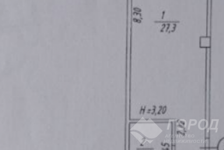 Продам 1-кімнатну квартиру, Гагарина проспект, Код: 726696/19