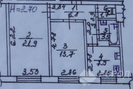 Продам 2-х кімнатну квартиру в новобудові, Центр, Код: 727120/1