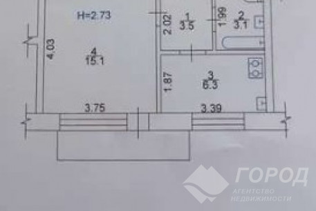 Продам 1-кімнатну квартиру, Шишковка, Код: 737431/2