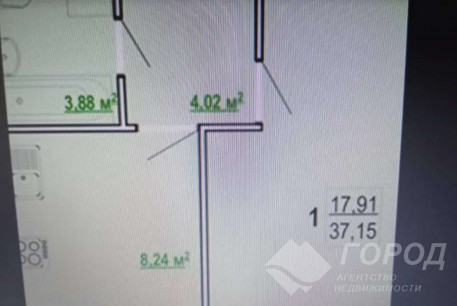 Продам 1-кімнатну квартиру, Журавлевка, Код: 740638/2