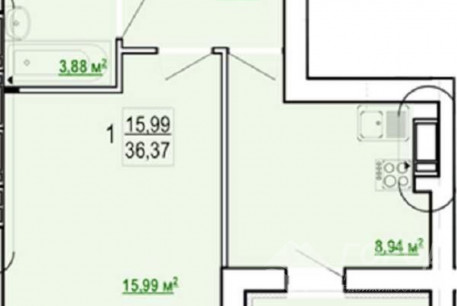 Продам 1-кімнатну квартиру в новобудові, Журавлевка, Код: 749045/23