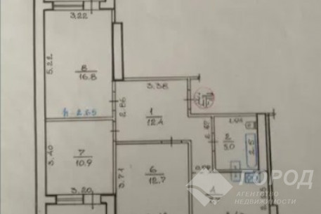Продам 3-х кімнатну квартиру, Гагарина проспект, Спортивная метро, Код: 750369/3