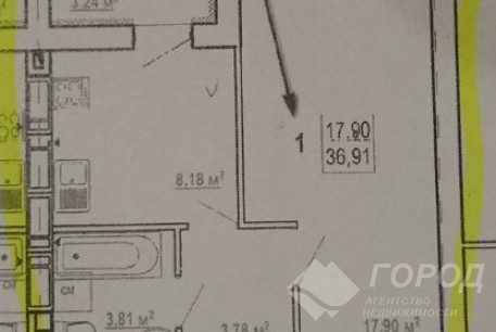 Продам 1-кімнатну квартиру в новобудові, Журавлевка, ЖК Гидропарк, Код: 771007/5