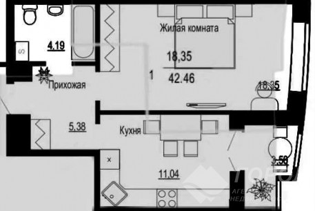 Продам 1-кімнатну квартиру в новобудові, Северная Салтовка, Код: 772795/1