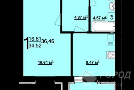 Продам 1-кімнатну квартиру в новобудові, Новые дома, Коммунальный рынок, Код: 775211/1