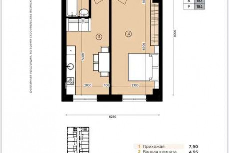 Продам 1-кімнатну квартиру в новобудові, Центр, Код: 782418/2