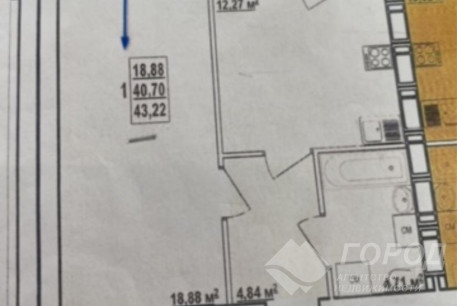 Продам 1-кімнатну квартиру в новобудові, Гагарина проспект, Проспект Гагарина метро, Код: 782848/3