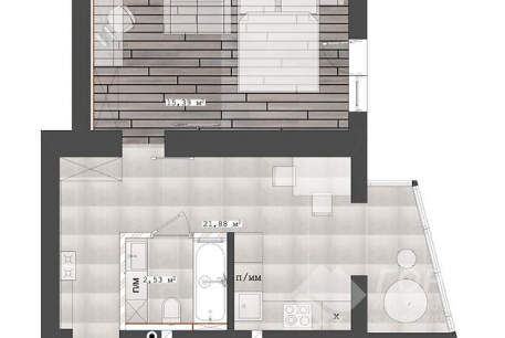 Продам 1-кімнатну квартиру в новобудові, Гагарина проспект, Спортивная метро, Код: 785843/2